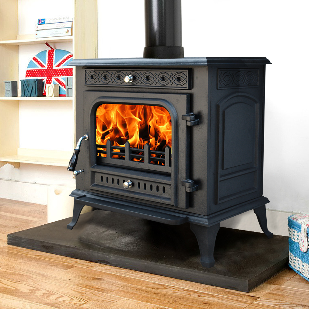 JA031 13KW MultiFuel WoodBurning Stove WoodBurner Cast Iron Log Burner