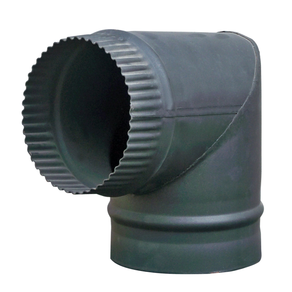 Matt Black Chimney Flue Pipe For Wood Log Burning Multifuel Stove