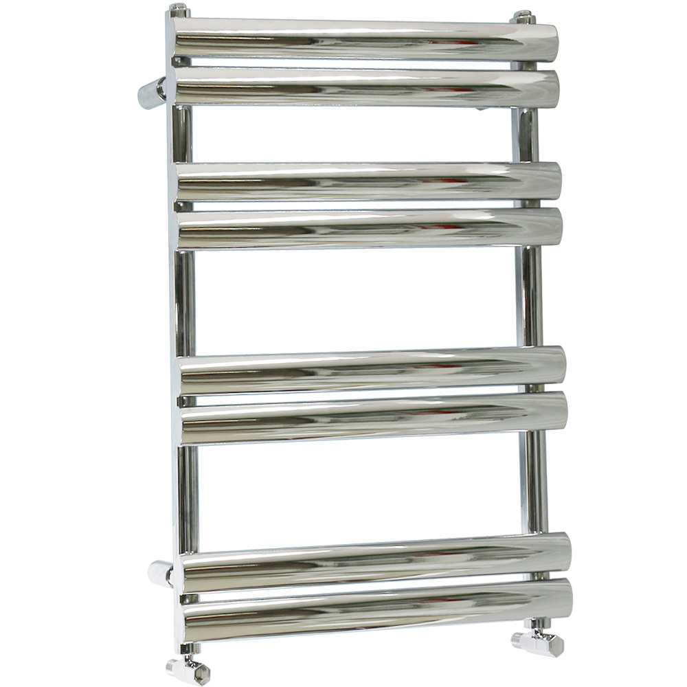 Chrome Heated Towel Rail Oval Bathroom Warmer Radiator Rad Heater 800 x