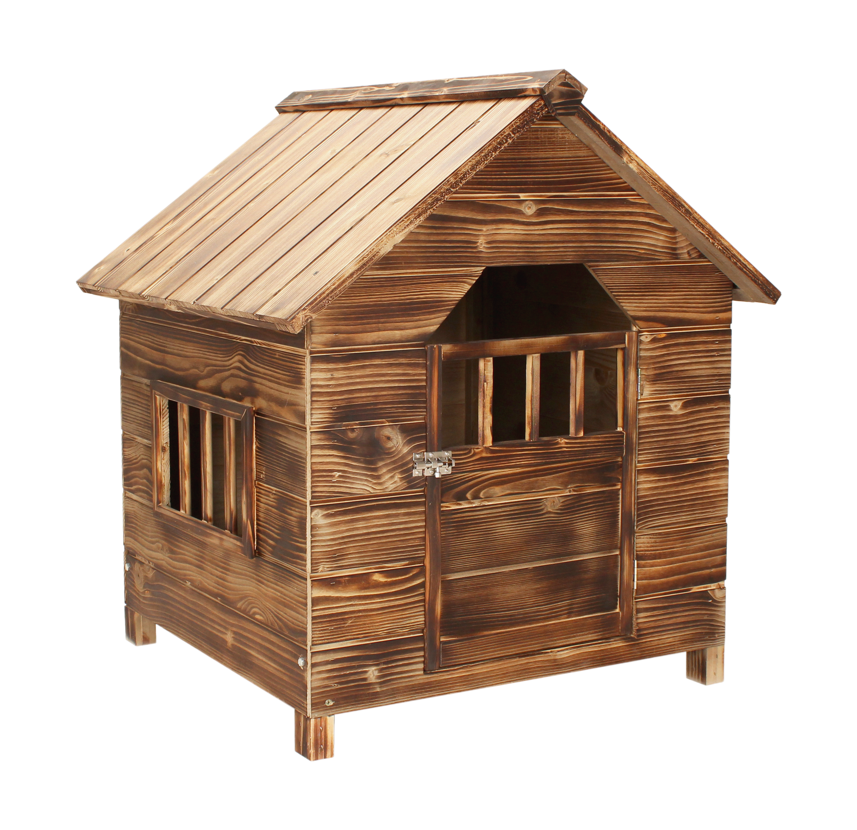 Solid Fir Wood Wooden Dog Kennel House Pet Shelter Bunny Rabbit Animal
