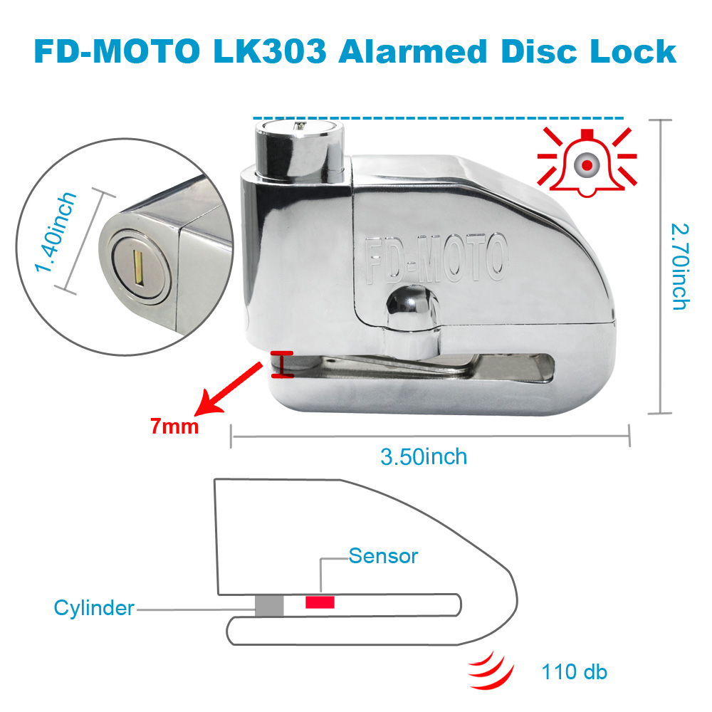 fd moto alarm disc lock