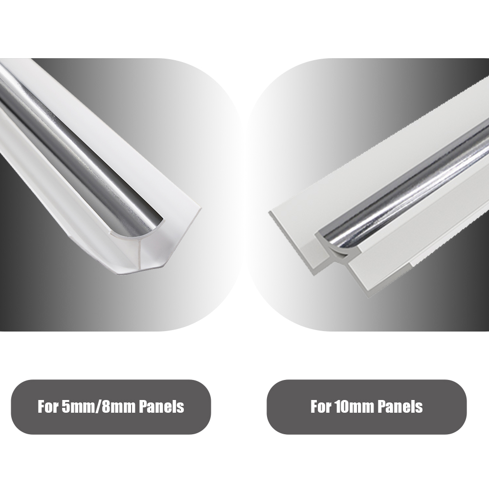 Trims For 5mm 8mm 10mm Shower Wet Wall Panels Bathroom PVC Cladding Ceiling