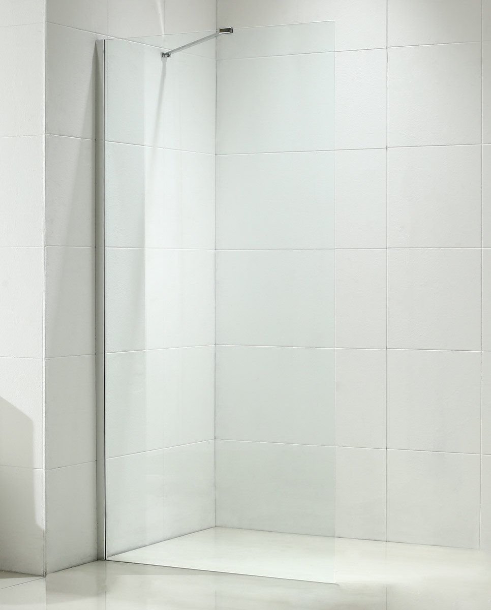 Walk in Wet Room Shower Enclosure Screen Panel 8mm EasyClean Glass