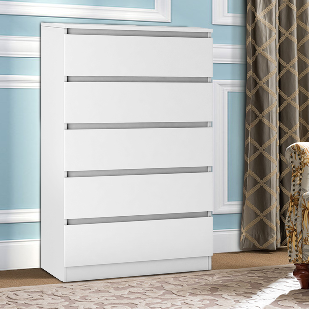 White Modern Chest of Drawers 2 3 4 5 6 8 Drawer Bedside Cabinet Nightstand