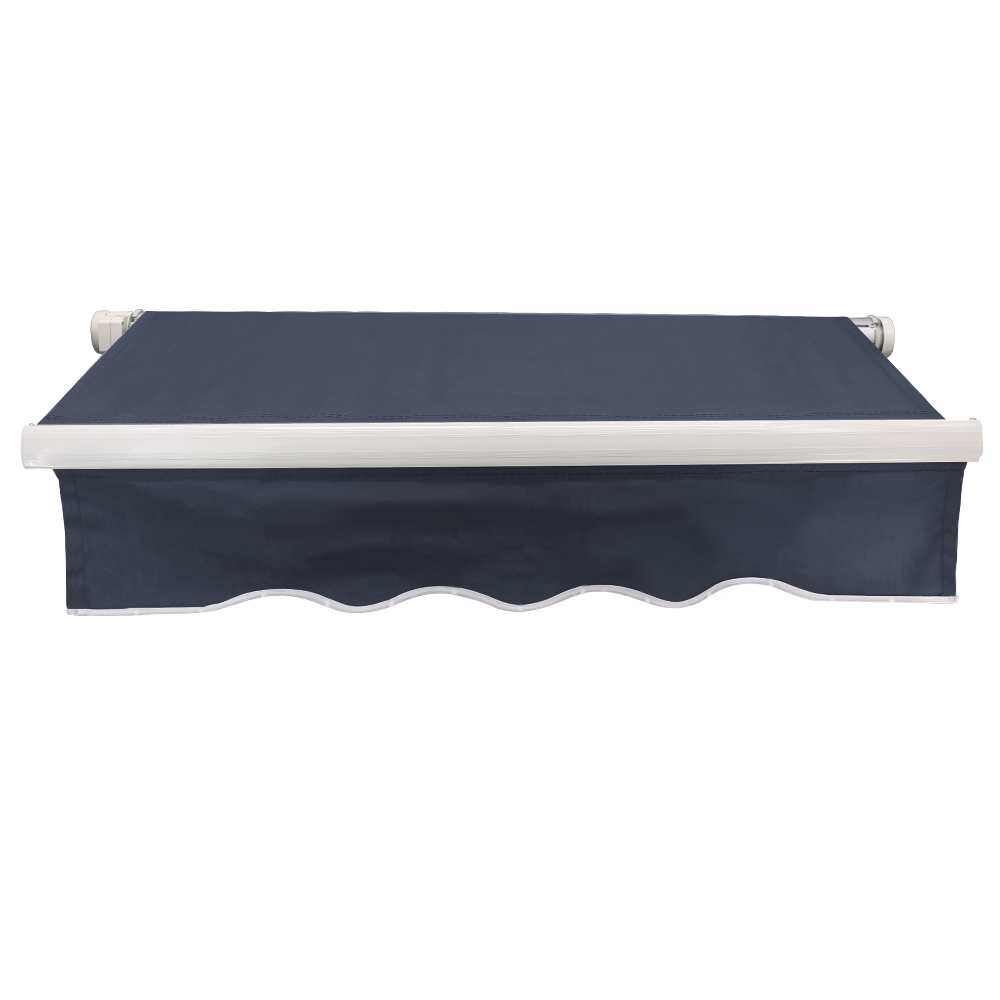 Patio DIY Manual Awning Garden Canopy Sun Shade Retractable Shelter Top Fabric