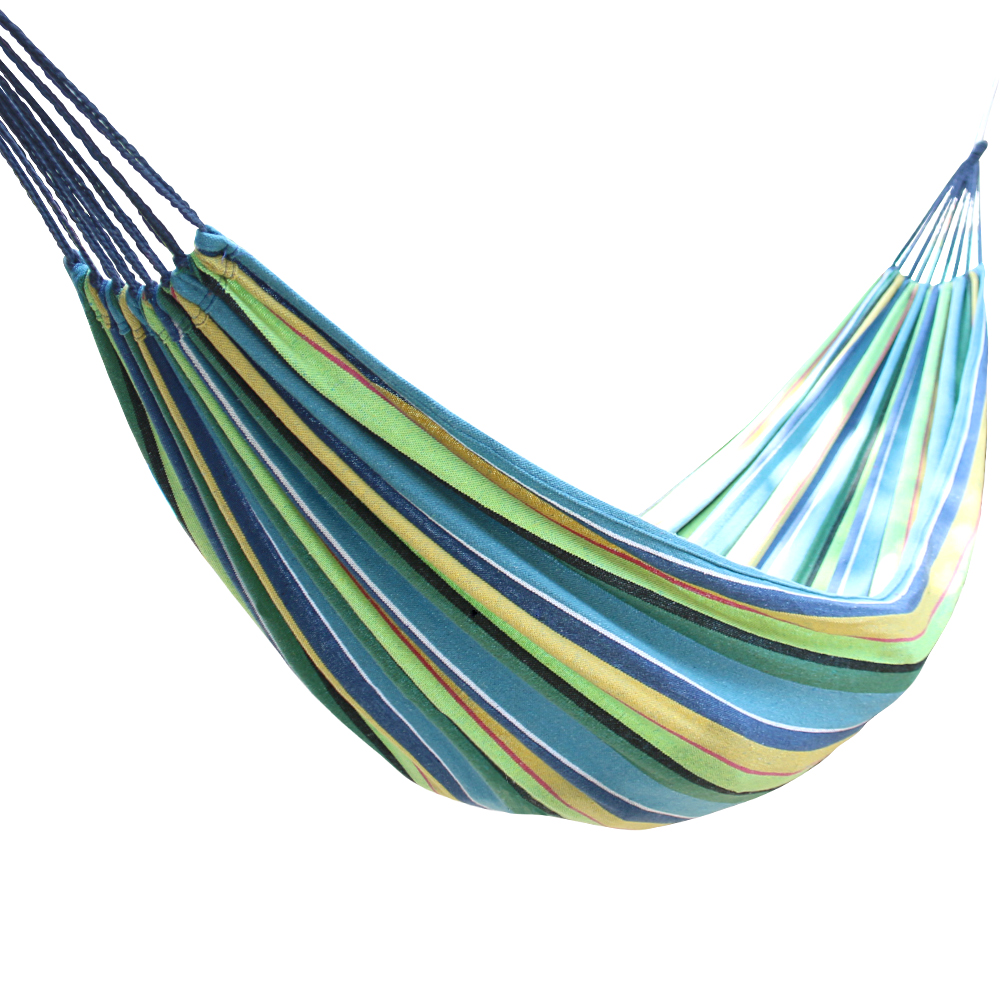 Portable Hammock Canvas Camping Bed Garden Back Yard Outdoor Travel