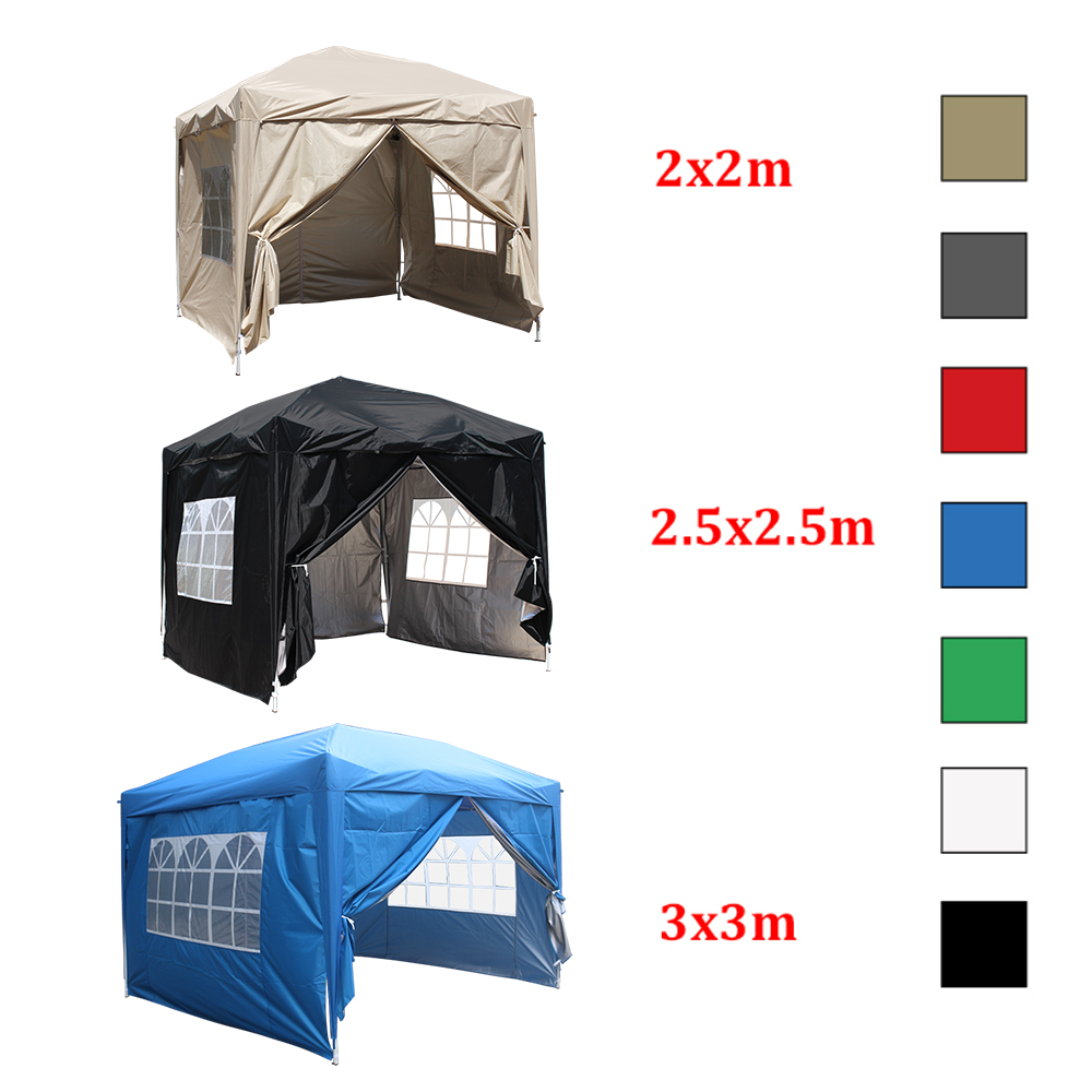 Outdoor Garden Pop Up Gazebo Side Panel Patio Marquee Canopy Party Wedding Tent