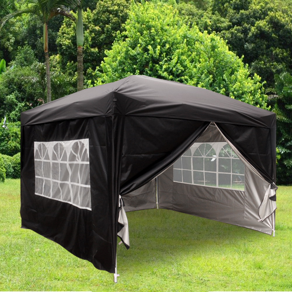 2x2M 2.5x2.5M 3x3M Garden Pop Up Gazebo Party Marquee Tent with 4 Leg Weights