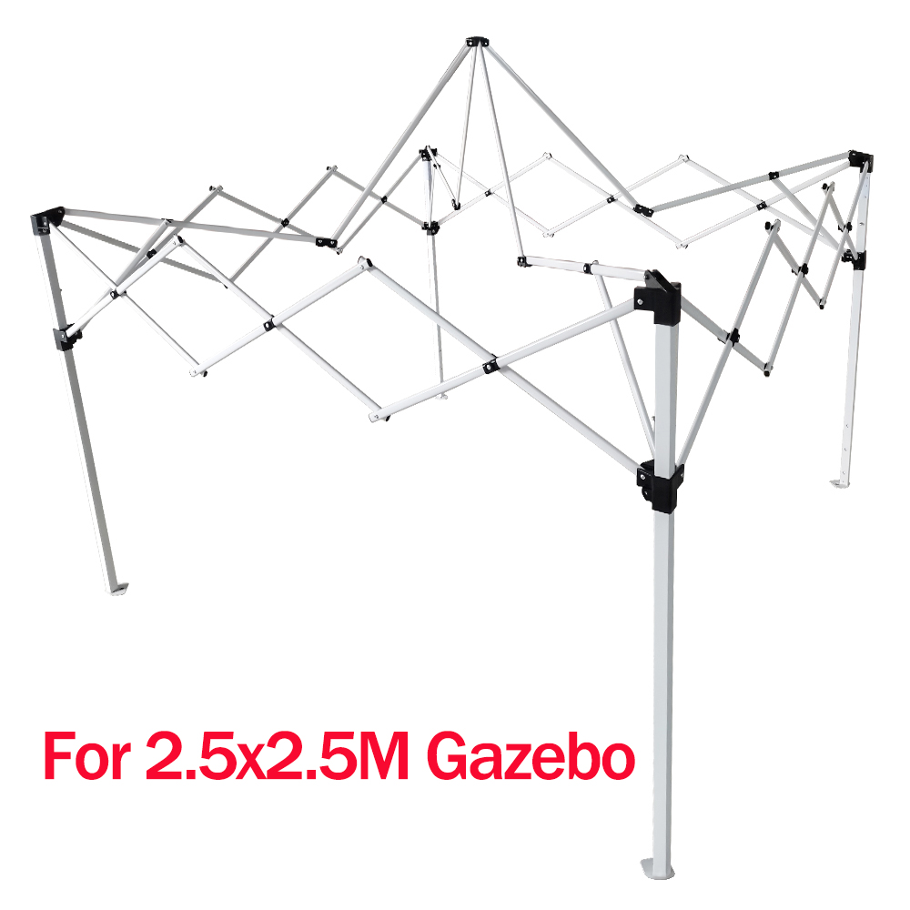 Metal Gazebo Frame for 2x2 2.5x2.5 3x3m Pop Up Gazebo Outdoor Garden Canopy Tent