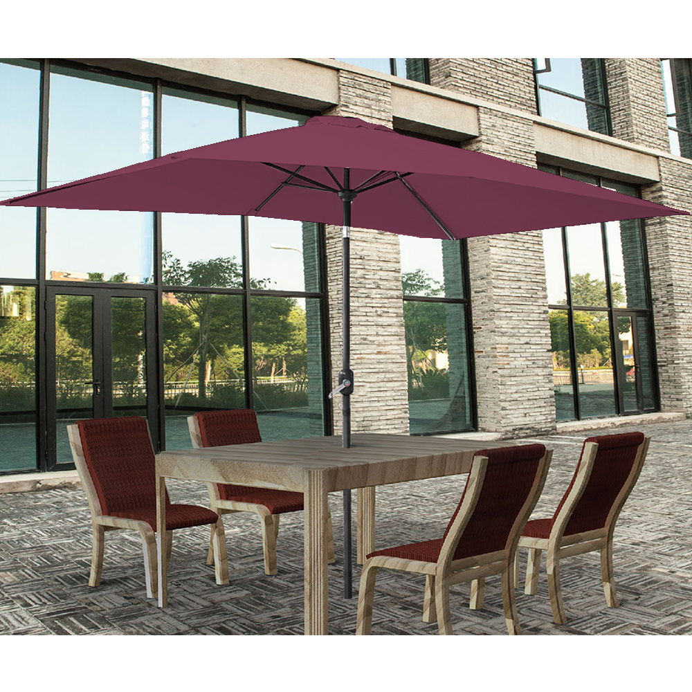 GARDEN PARASOL UMBRELLA Patio Outdoor Sun Shade Aluminium Crank Tilt