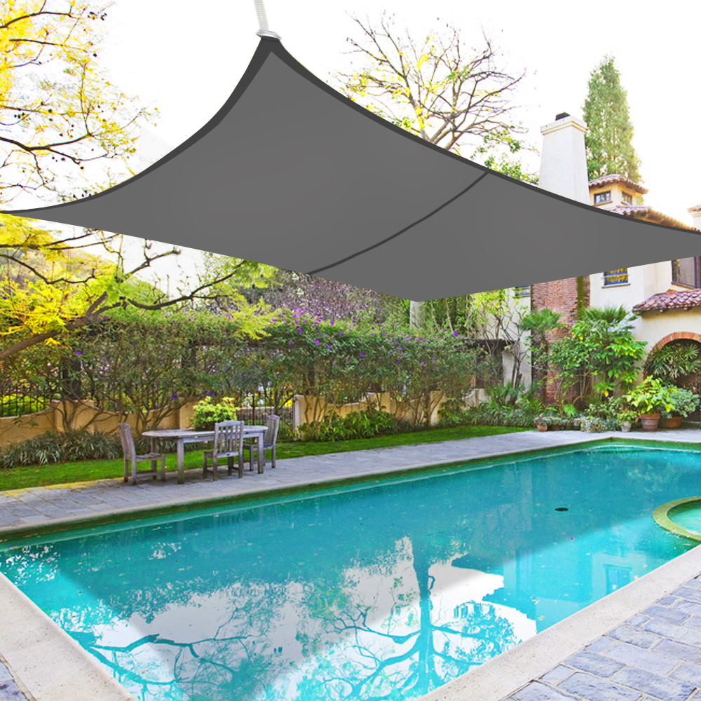 4m x 3m Sun Shade Sail Garden Patio Awning Canopy Screen 98% UV Block NEW