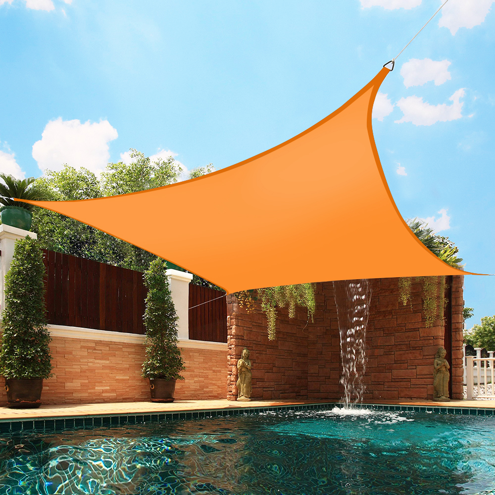 Sun Shade Sail Garden Patio Awning Canopy 98% UV Block Square NEW