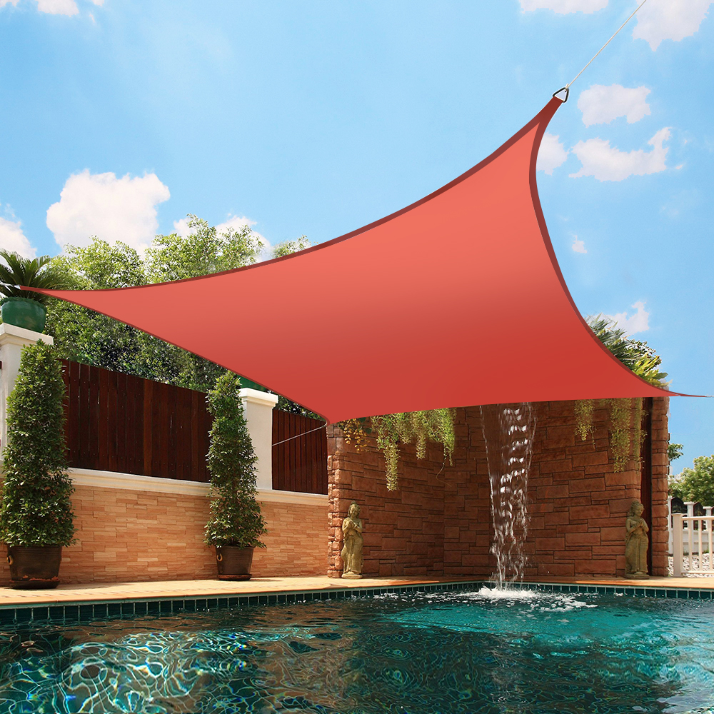 Sun Shade Sail Garden Patio Awning Canopy 98% UV Block Square NEW