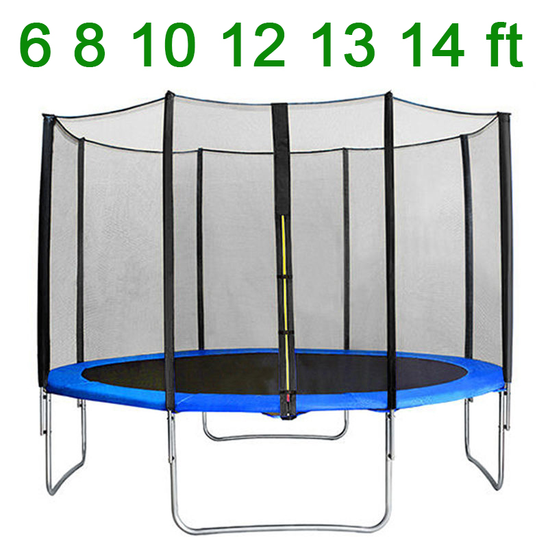 Sporting Goods 8 10 12 14ft Replacement Trampoline Safety Net Surround Set With Poles And Clips Trampolines Accessories Sporting Goods Fitness Running Yoga