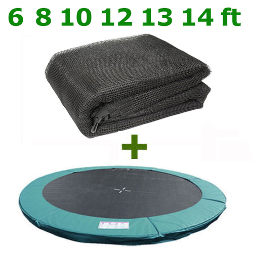 Trampoline Spring Cover Padding Safety Net Rain Cover Ladder Skirt Replacement