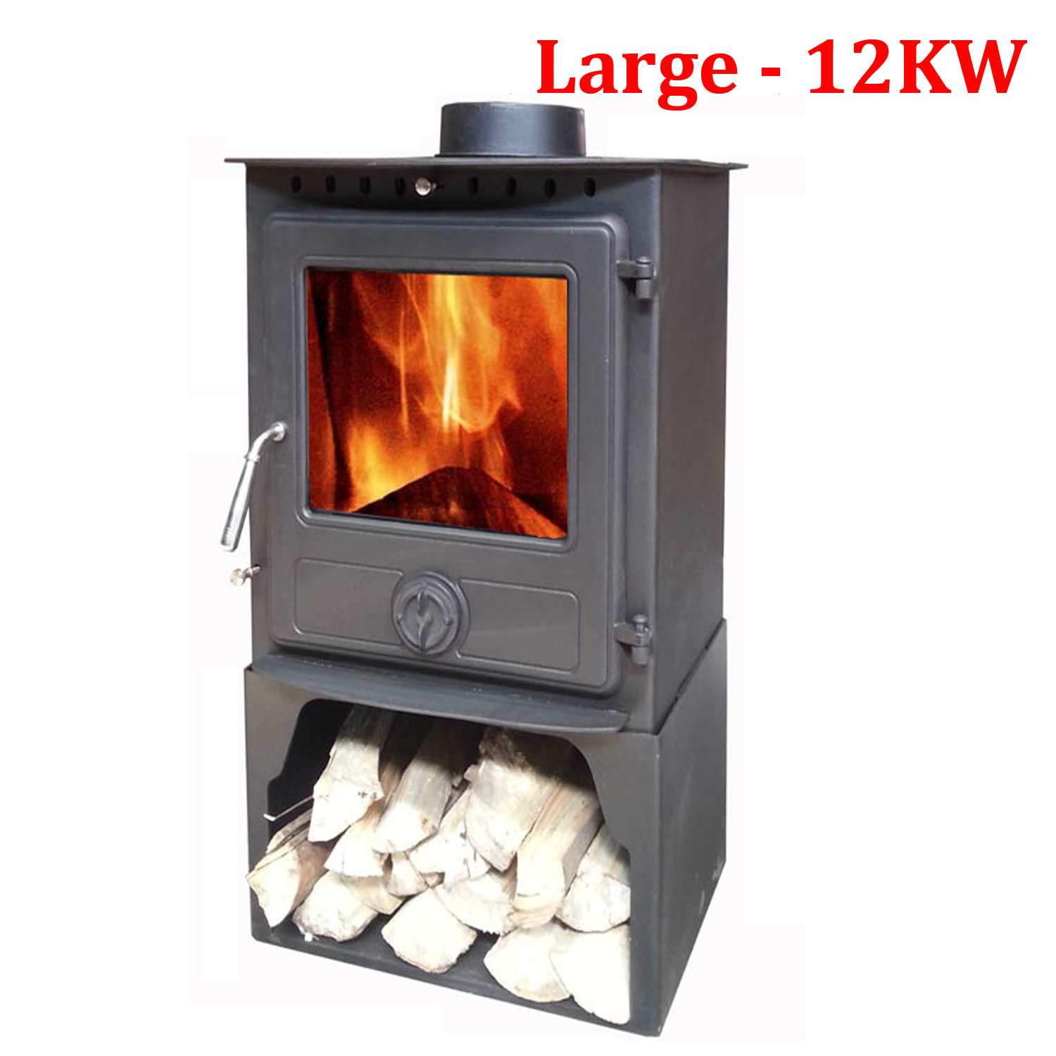 thumbnail 19  - Reepham Multifuel Clean Burn Log Burning Steel Wood Burner Stove Fireplace New