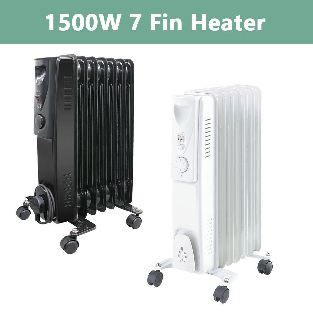 Electric Oil Filled Radiator Portable Heater Convector Adjustable