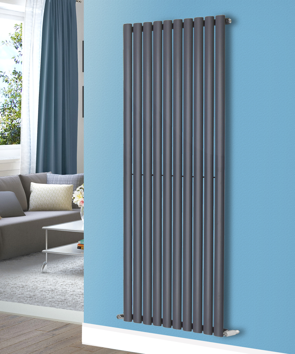 Designer Vertical Radiator Upright Oval Column Central Heating Rad