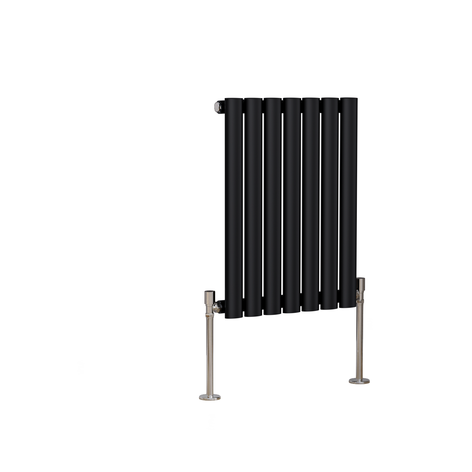 Horizontal Vertical Flat Panel Oval Column Radiator Heated Towel Rail Black Rads
