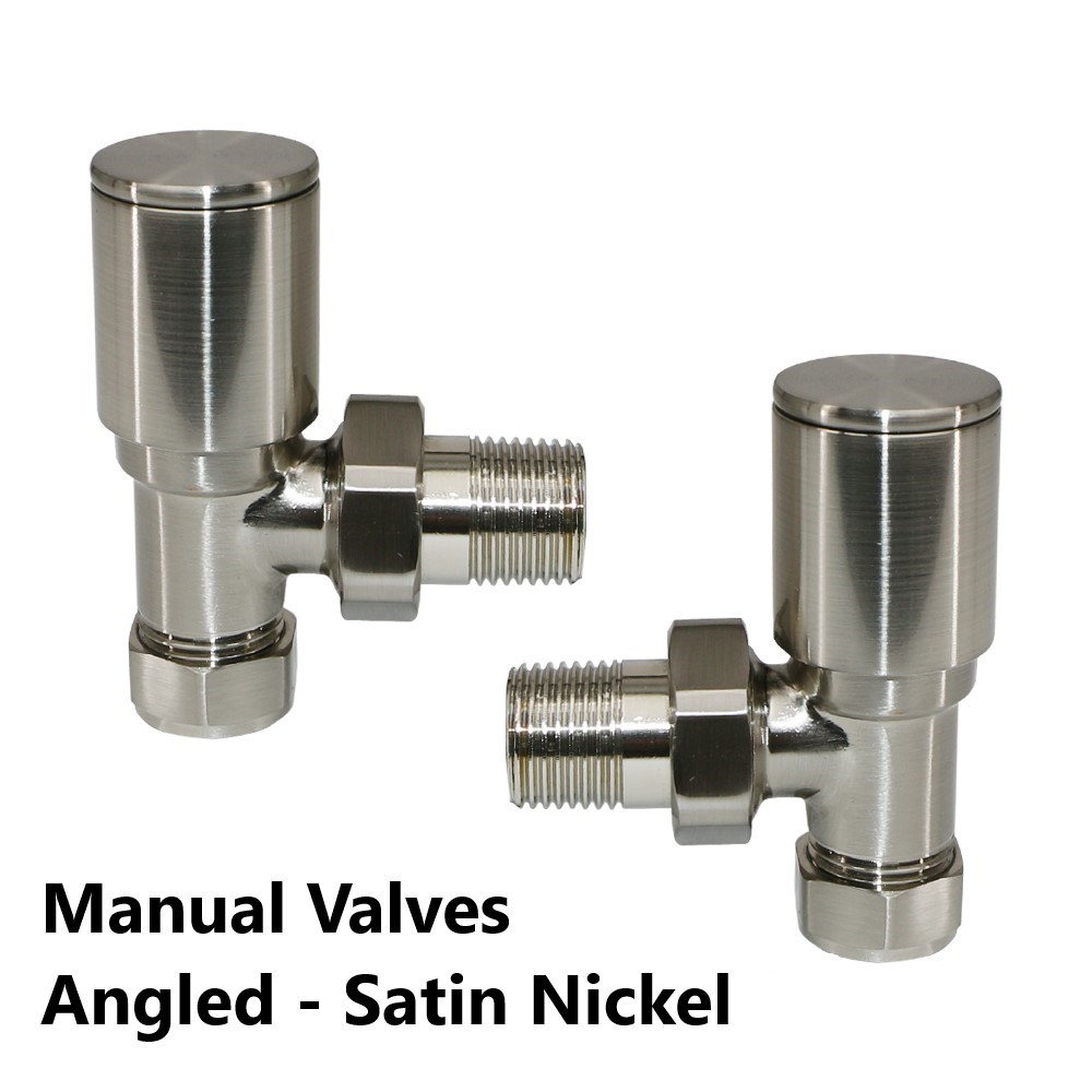 Thermostatic TRV Manual Lockshield Radiator Valves Angled/Straight
