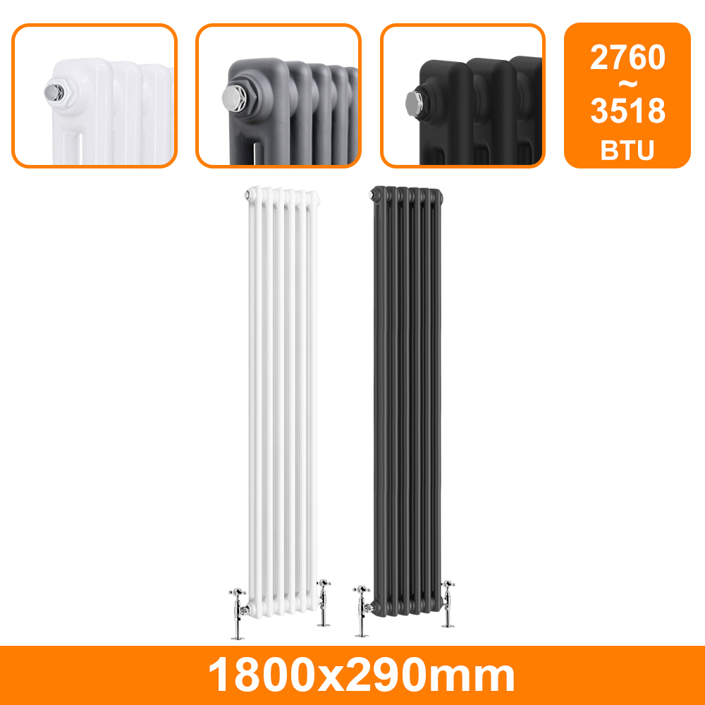 Traditional 2 3 4 Column Radiator Vertical Horizontal Cast Iron Style Rads