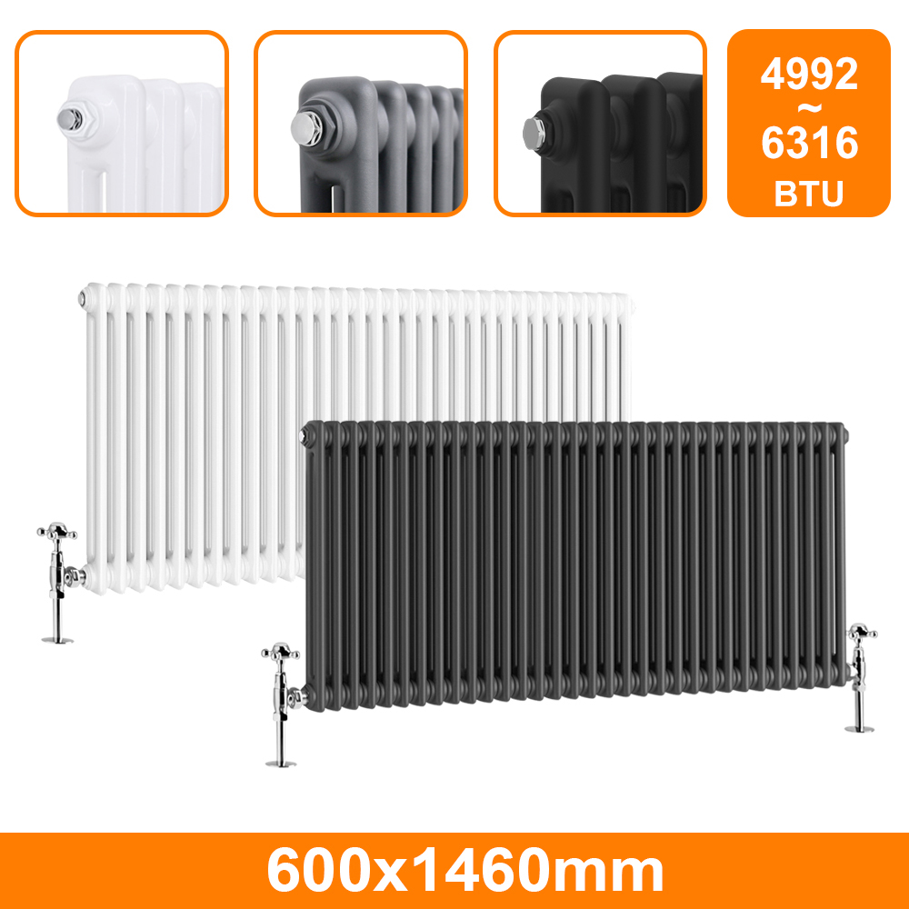 Traditional 2 3 4 Column Radiator Vertical Horizontal Cast Iron Style Rads