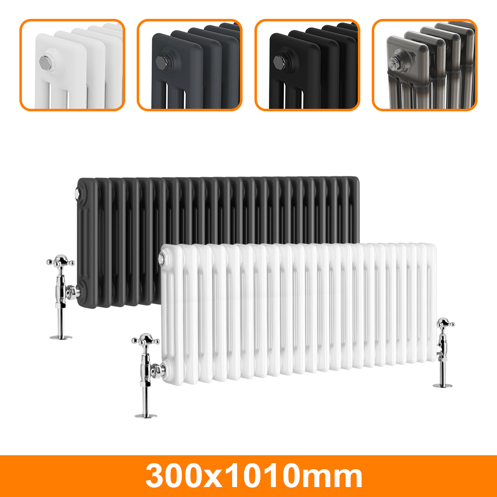 Horizontal Traditional 2 3 4 Column Designer Radiator Cast Iron Style ...