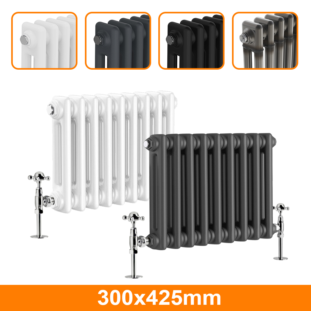 Horizontal Traditional 2 3 4 Column Designer Radiator Cast Iron Style ...