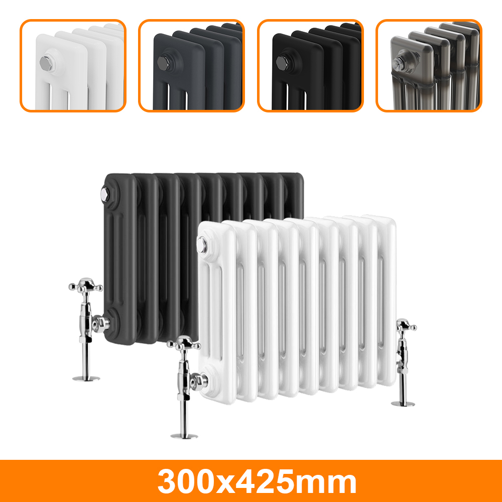 Horizontal Traditional 2 3 4 Column Designer Radiator Cast Iron Style ...