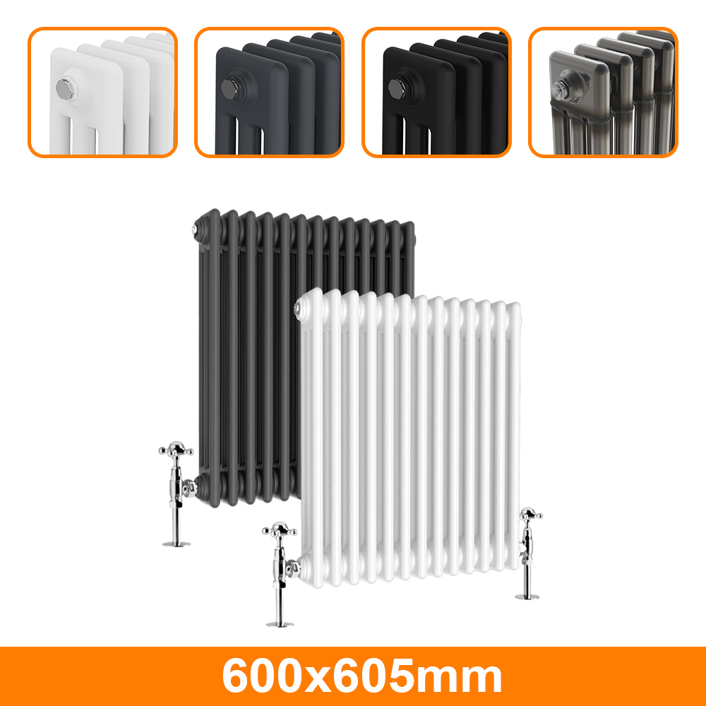 Horizontal Traditional 2 3 4 Column Designer Radiator Cast Iron Style ...