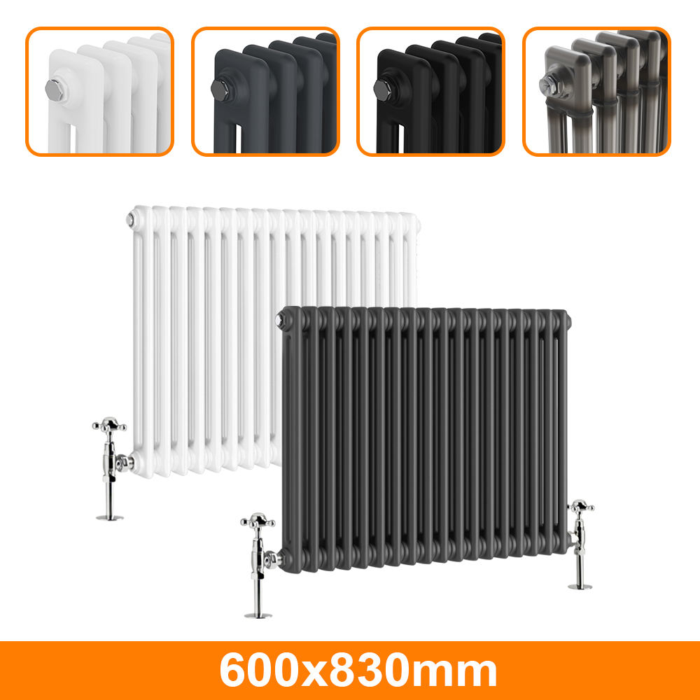 Horizontal Traditional 2 3 4 Column Designer Radiator Cast Iron Style ...