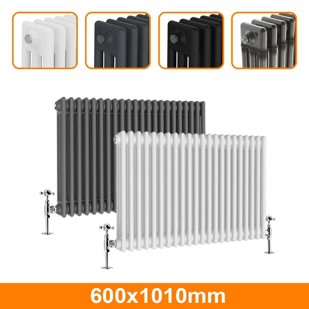 Horizontal Traditional 2 3 4 Column Designer Radiator Cast Iron Style ...