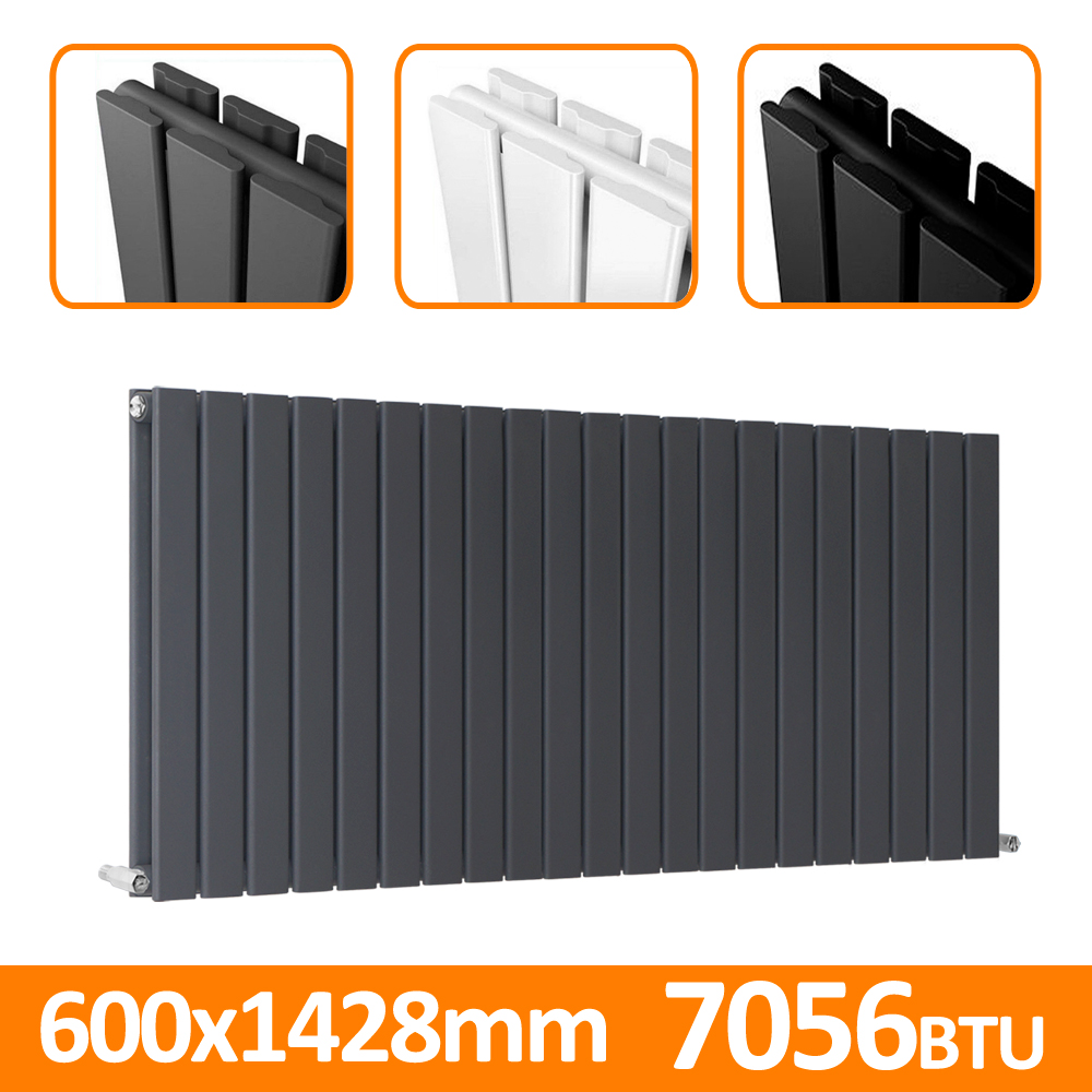 Horizontal Vertical Designer Radiator Flat Panel Oval Column Central Heating
