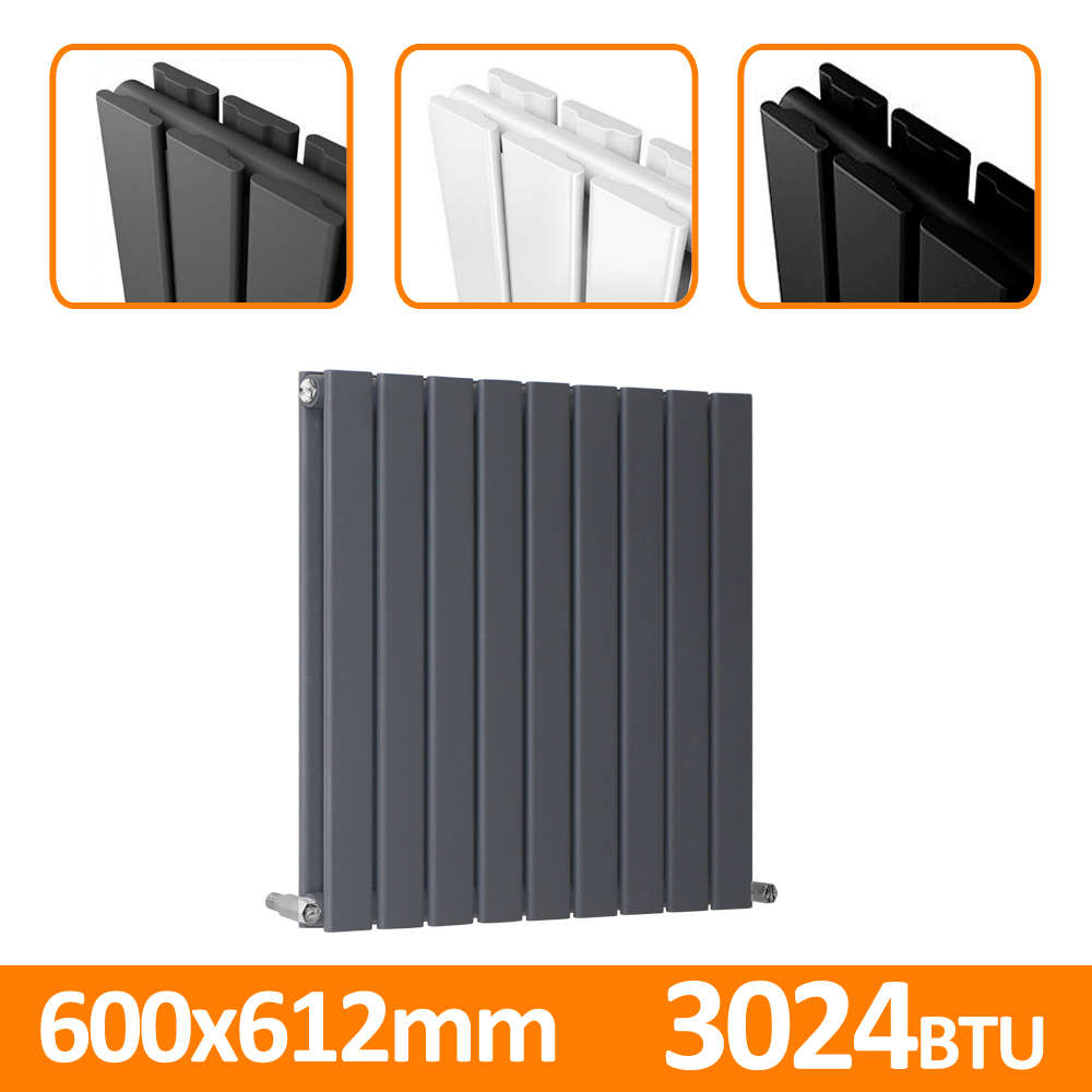 Horizontal Vertical Designer Radiator Flat Panel Oval Column Central Heating