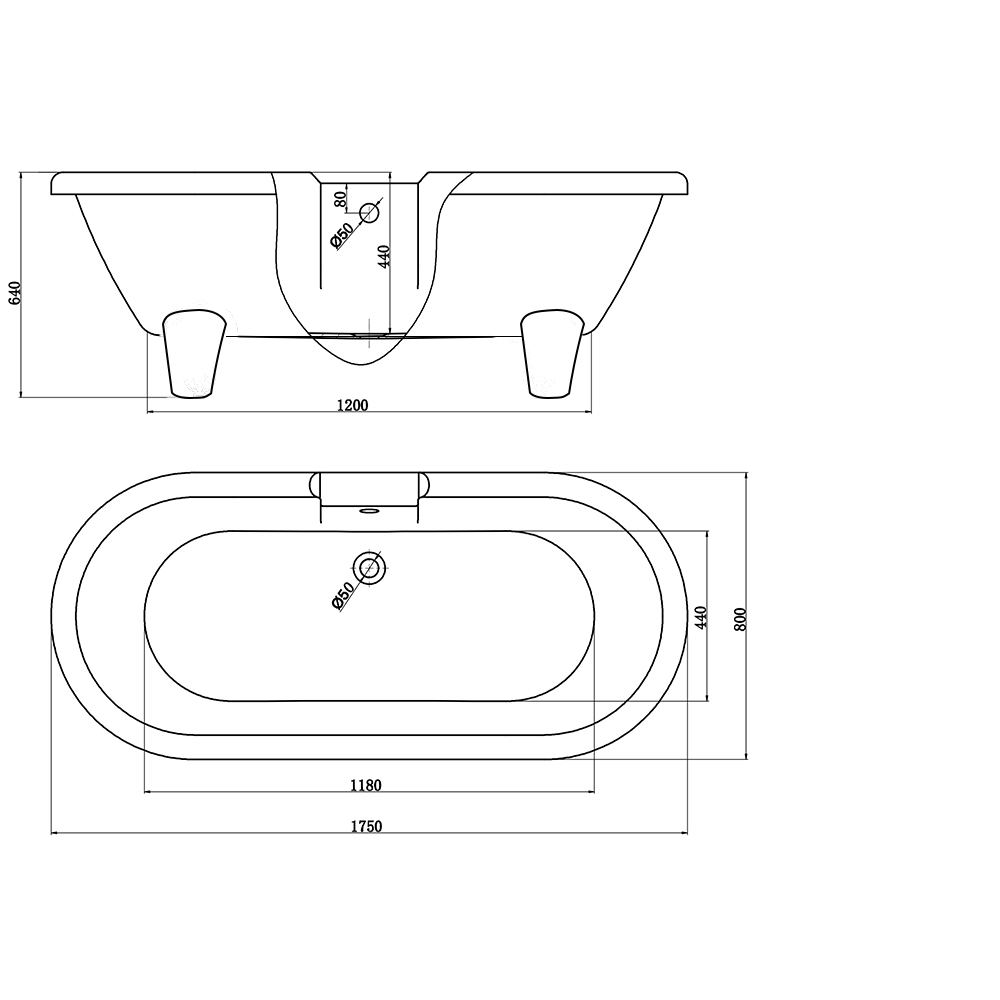 Traditional Freestanding Roll Top Baths Bathroom Luxury Bath Tubs with