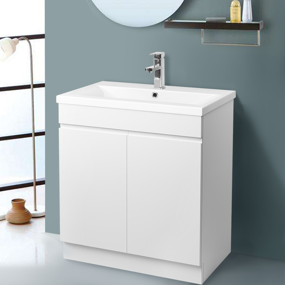 800 Mm Bathroom Vanity Unit Basin Storage Floor Standing Cabinet ...