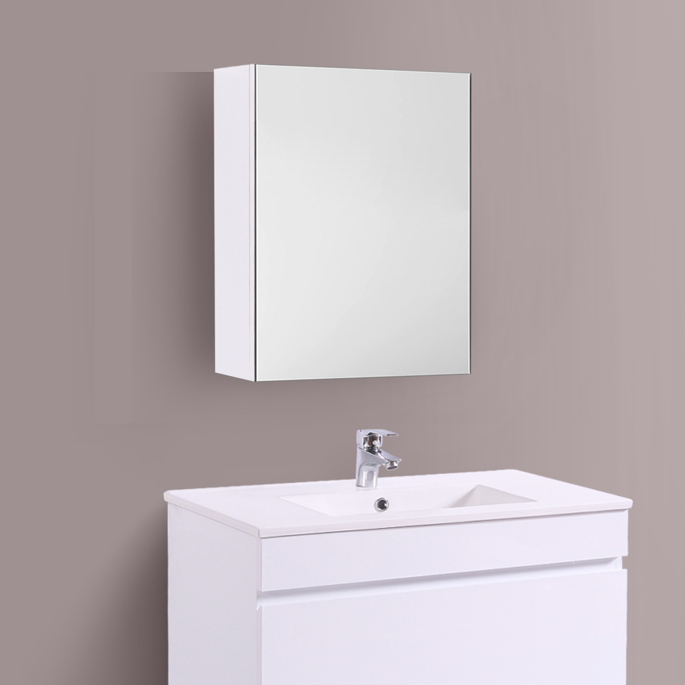 Bathroom Vanity Unit Basin Sink Tall Storage Cabinet Mirror Furniture ...