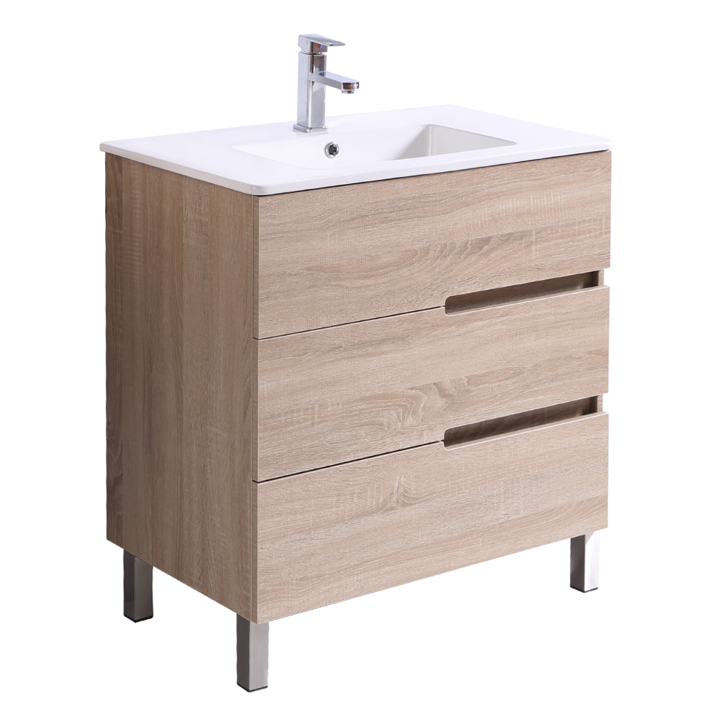Bathroom Vanity Unit Basin Sink Tall Floor Standing Wall Hung Cabinet ...