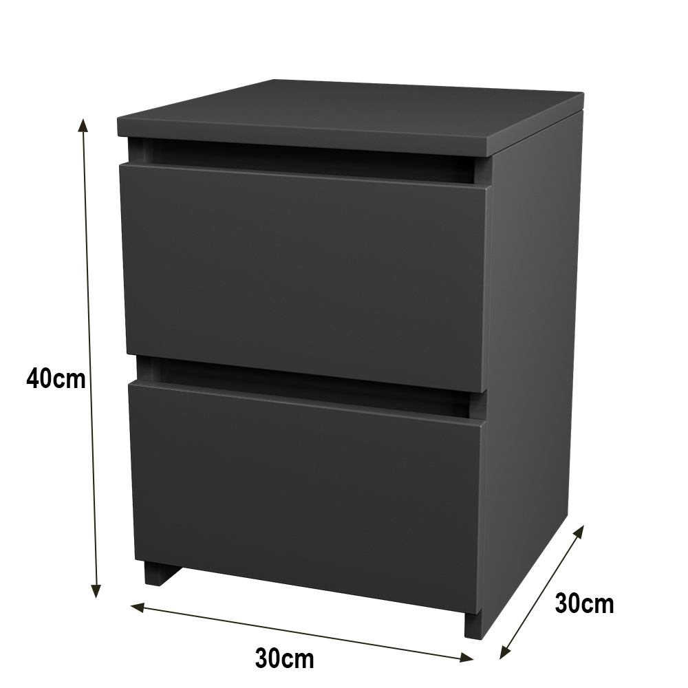 Dark Grey 2 3 4 5 6 8 Drawer Chest of Drawers Bedside