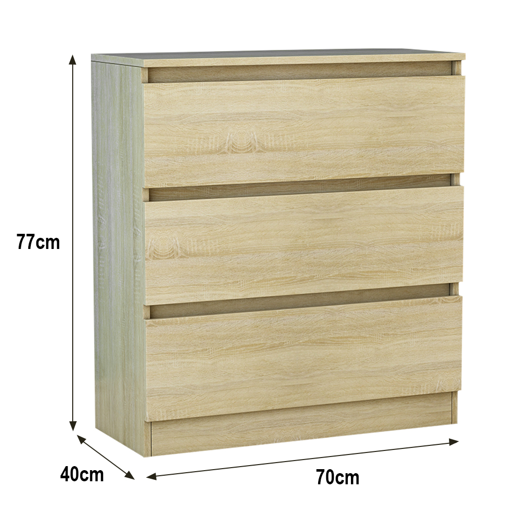 2 3 4 5 6 8 Drawer Oak Chest Of Drawers Bedside Table Cabinet Bedroom Furniture