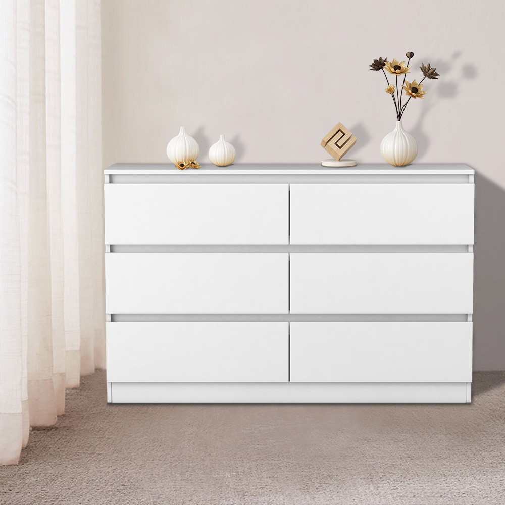 White Modern Bedside Table Cabinet Chest of Drawers 2 3 4 5 6 8 Drawer ...