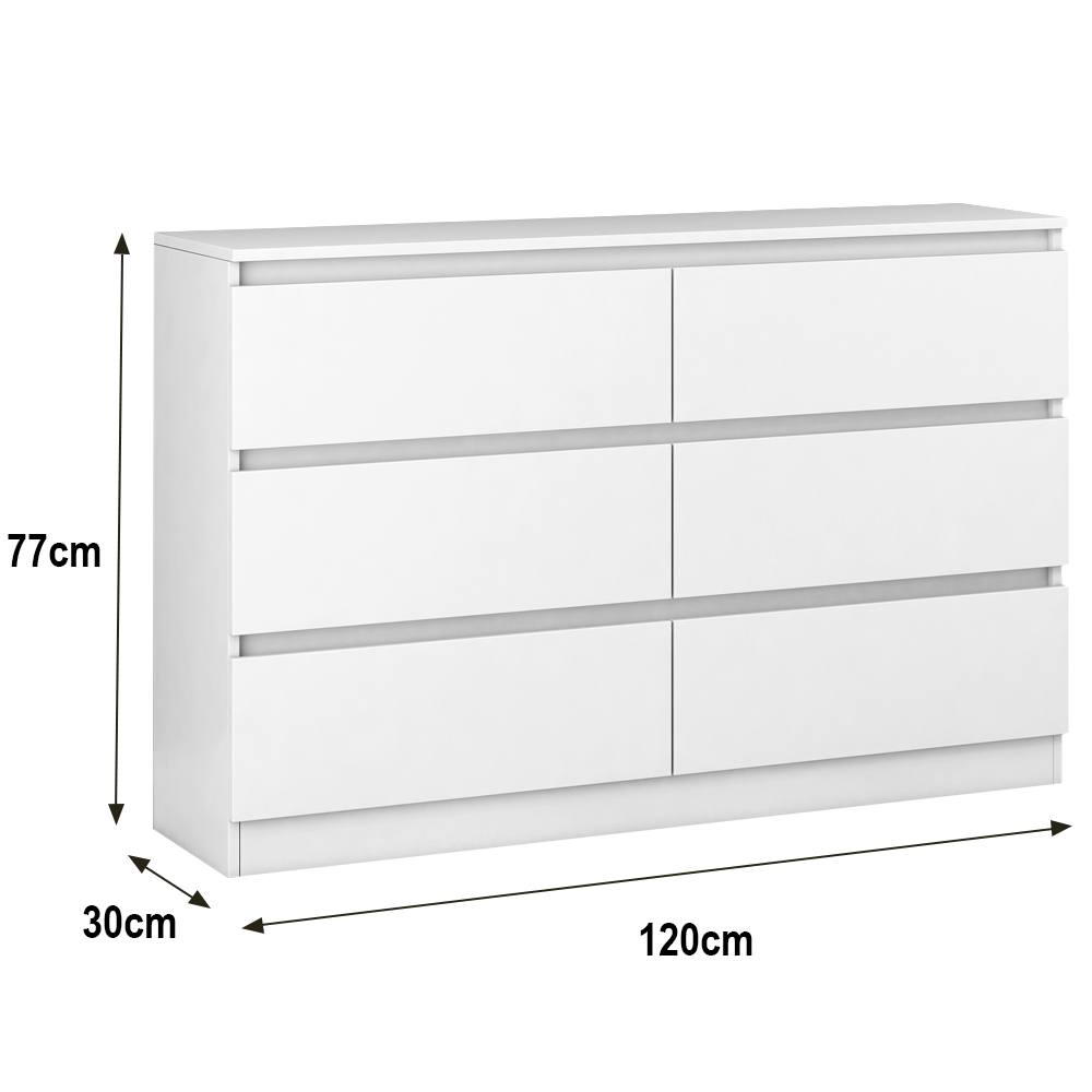 White Modern Bedside Table Chest of Drawers 2 3 4 5 6 8 Drawer