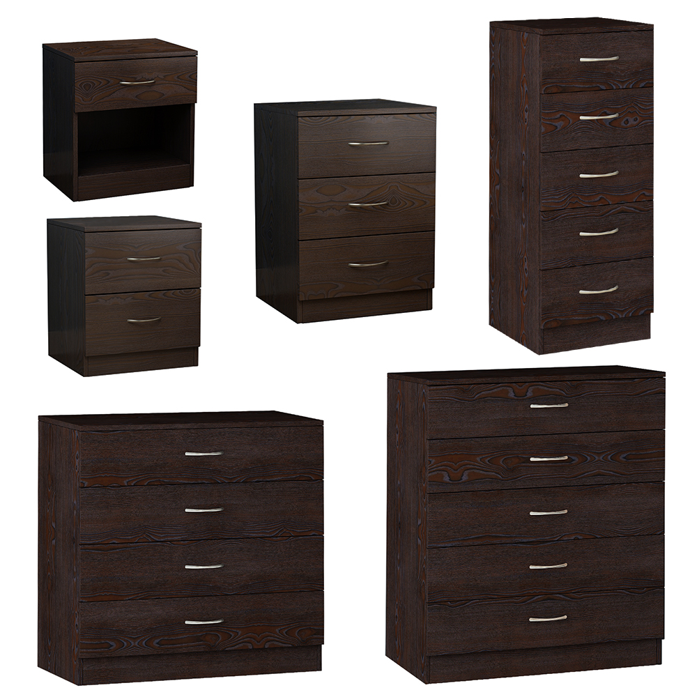 Modern Chest of Drawers Bedside Cabinet Nightstand 1 2 3 4 5 Drawer Bedroom