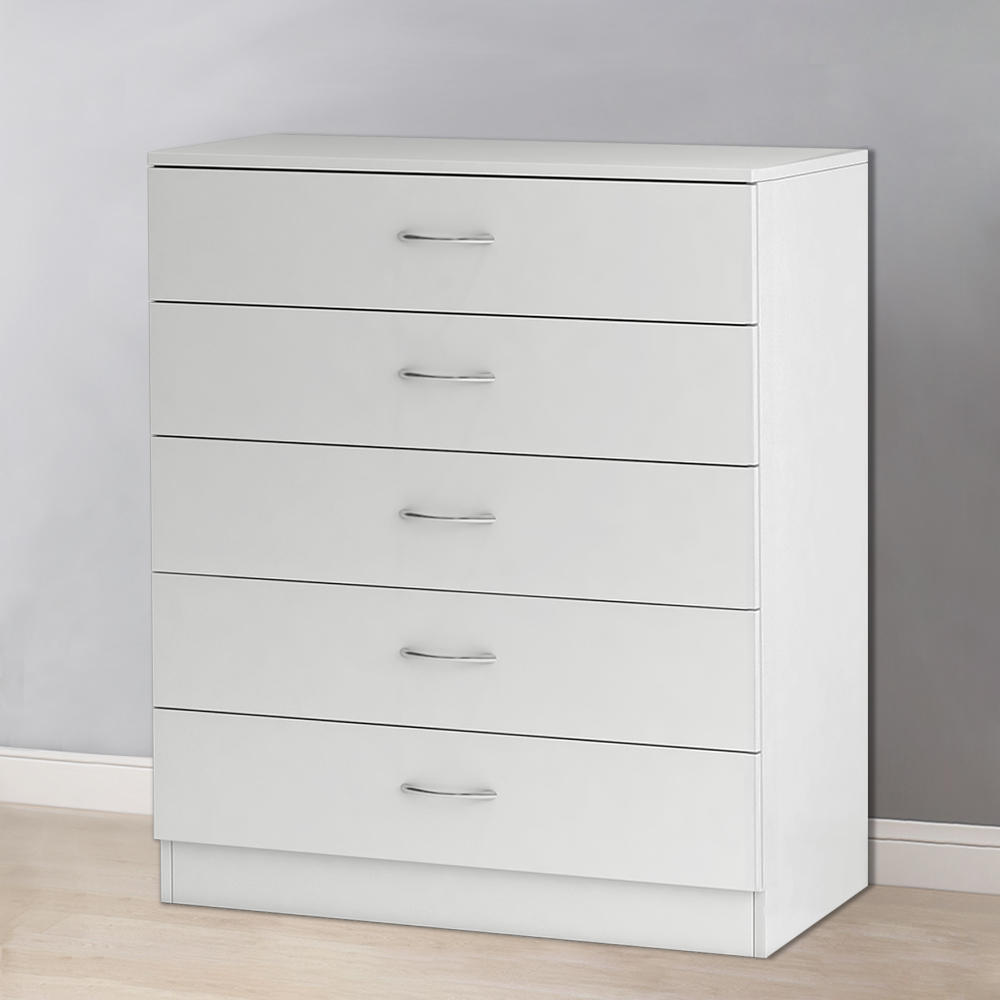 White Chest Of Drawers Modern Bedroom Furniture 1 2 3 4 5 Drawer ...