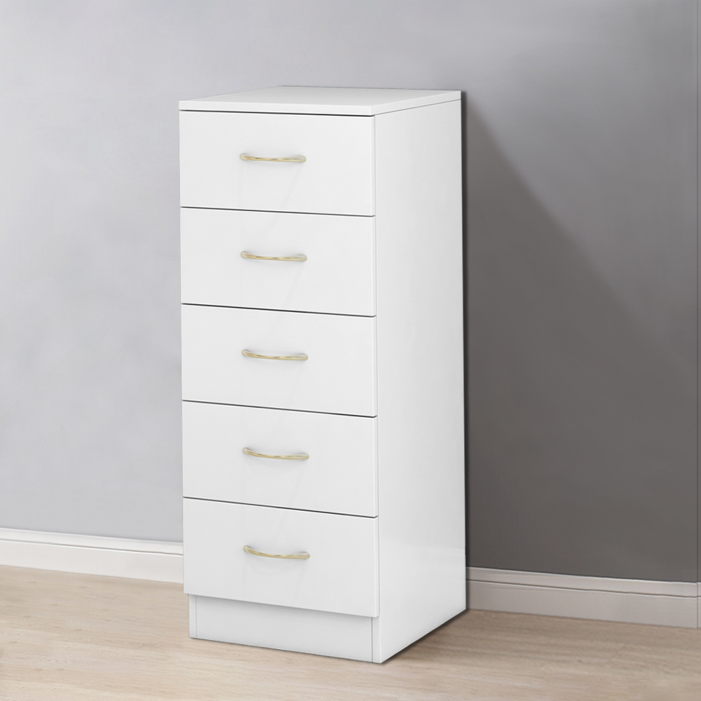 White Chest Of Drawers Modern Bedroom Furniture 1 2 3 4 5 Drawer Bedside Cabinet