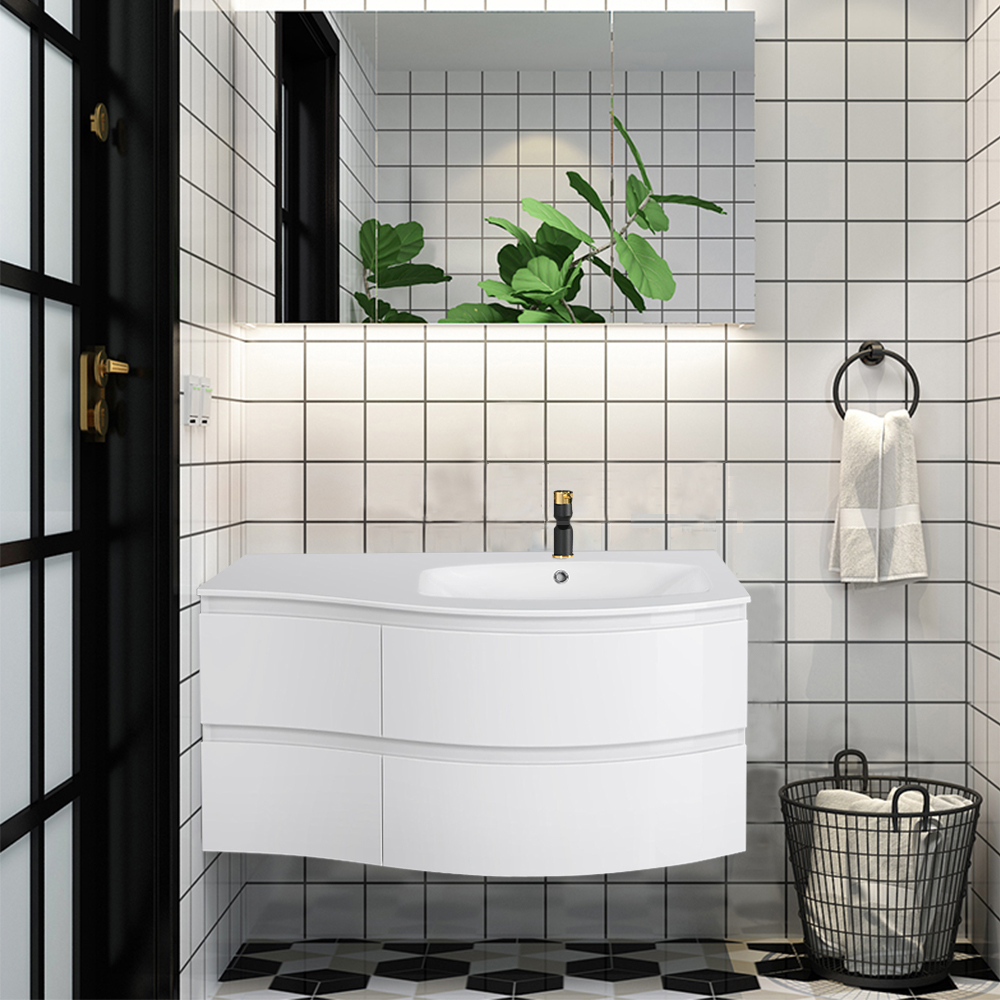 700 1000 Bathroom Vanity Unit Basin Sink 2 Door Wall Hung Storage