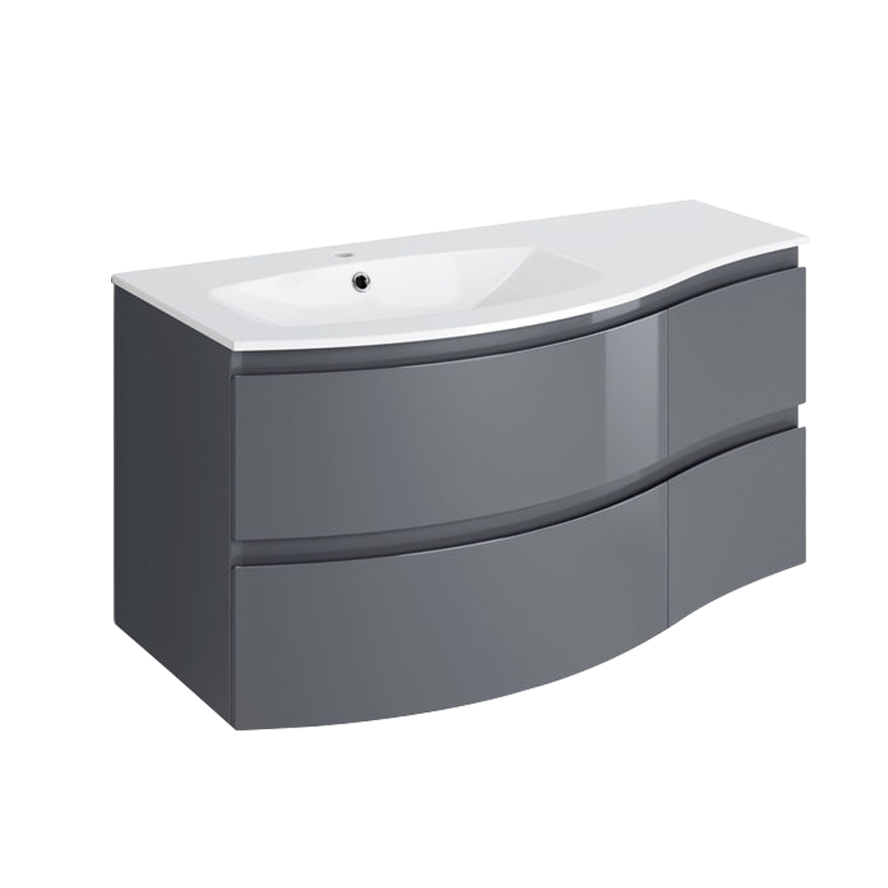 700 1000mm Bathroom Vanity Unit Basin Sink 2 Door Wall Hung Storage