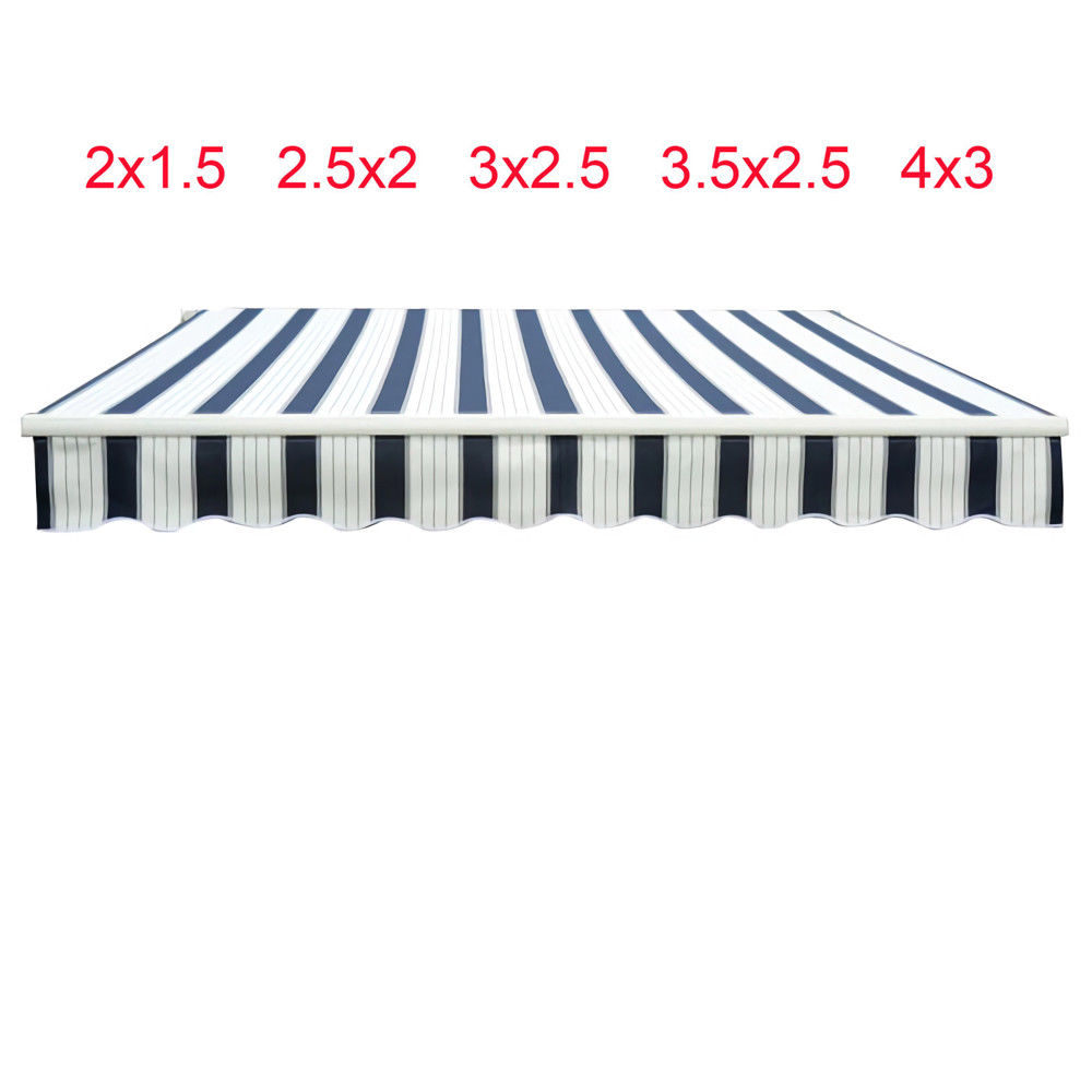 Retractable Awning Manual Outdoor Garden Canopy Patio Sun Shade Shelter 8 Colour