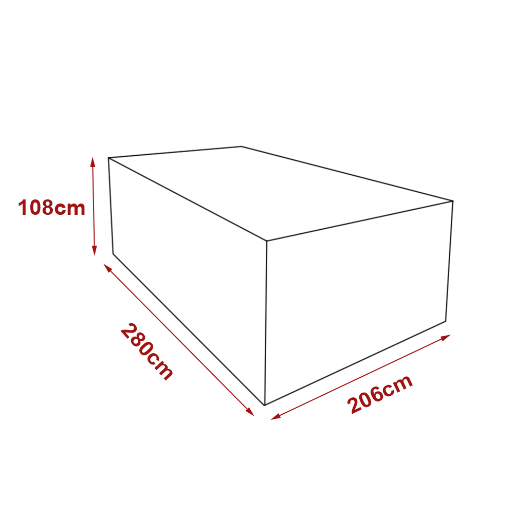 Garden Patio Furniture Covers Waterproof Cube Table Chair Set PE Cover Outdoor