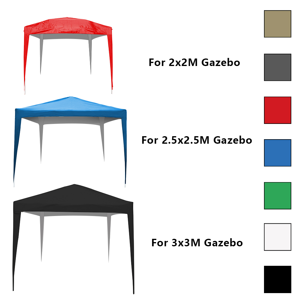 Outdoor Pop Up Gazebo Garden Marquee Tent Top Cover Side Panels Sand Bags Frame